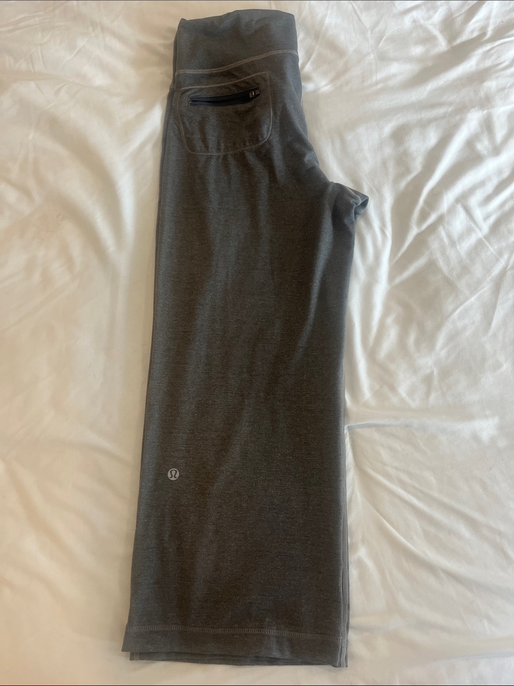 Lululemon Wide-Leg Crop Pants – Charcoal Gray Size M